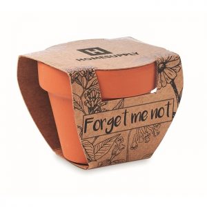 Eco Gifts Terracotta pot ‘forget me not’