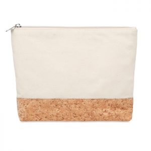 Eco Gifts Cork & cotton cosmetic bag