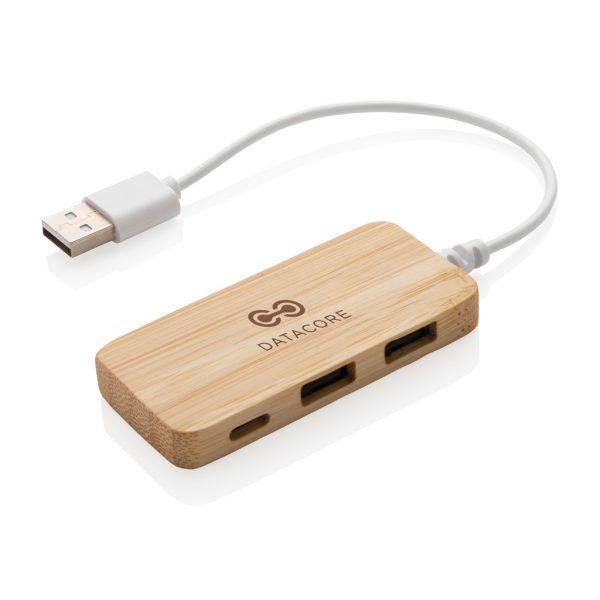 Mobile Tech Bamboo hub with Type-C