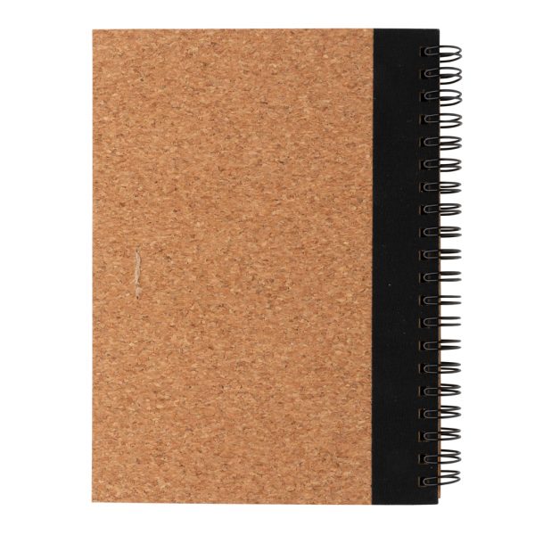 Notebooks Cork spiral notebook with pen
