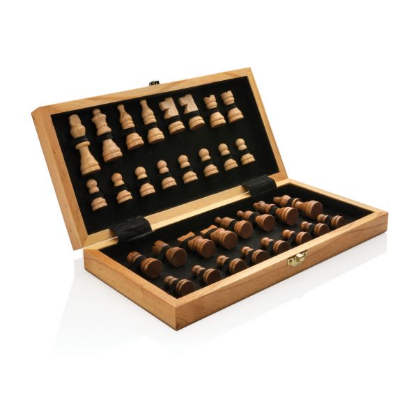 Games Luxury wooden foldable chess set