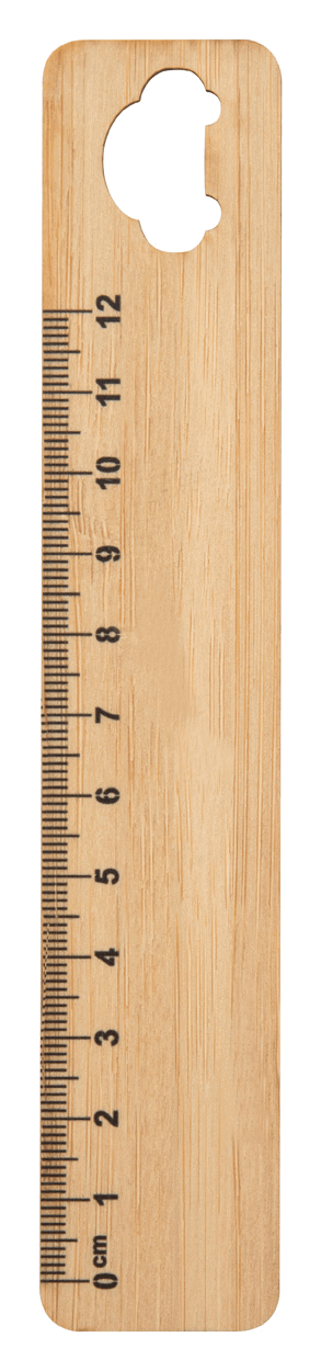 Eco Gifts Rooler bamboo ruler, paw
