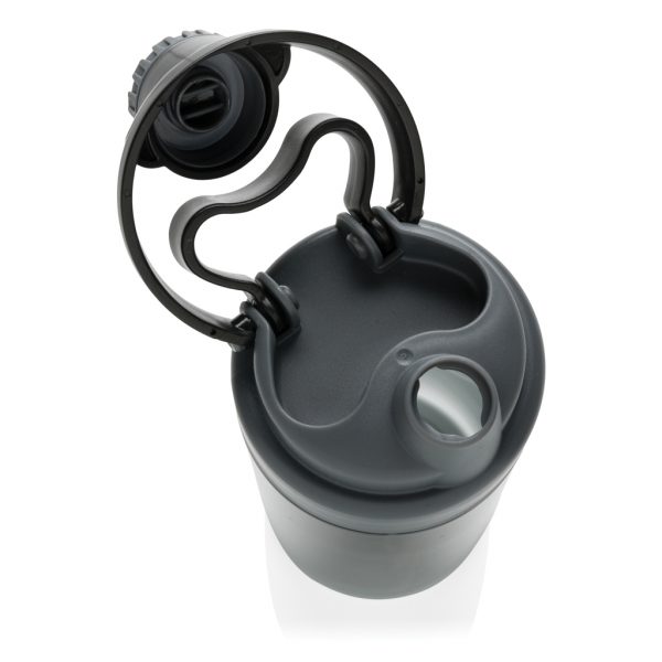 Tech Drinkware Leakproof bottle with wireless earbuds