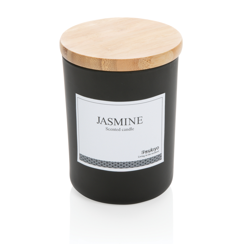 Ukiyo deluxe scented candle with bamboo lid Interior & Accessories Ukiyo deluxe scented candle with bamboo lid
