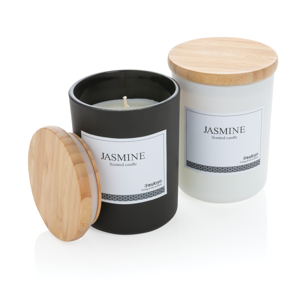 Ukiyo deluxe scented candle with bamboo lid Interior & Accessories Ukiyo deluxe scented candle with bamboo lid