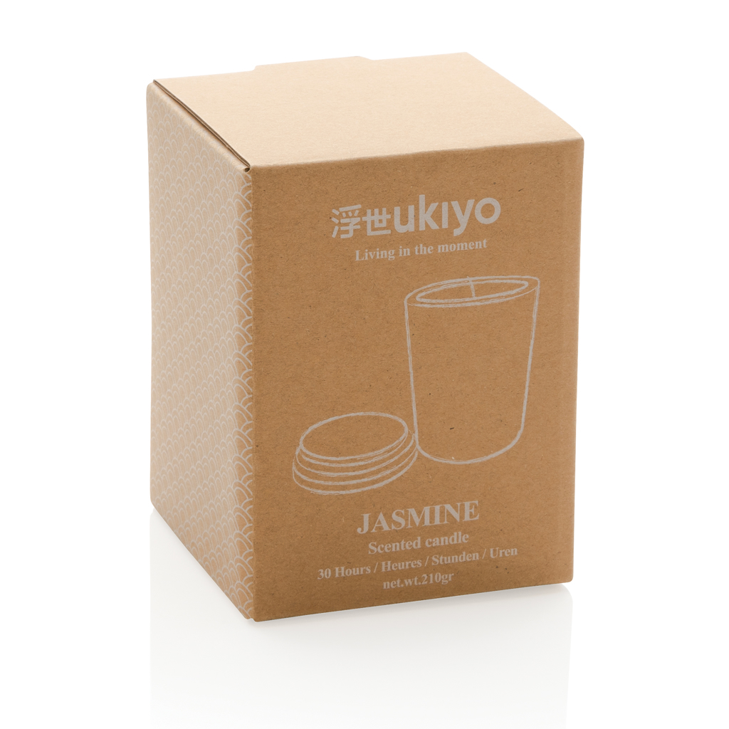 Ukiyo deluxe scented candle with bamboo lid Interior & Accessories Ukiyo deluxe scented candle with bamboo lid