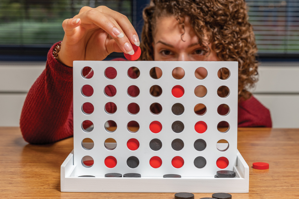 Games Connect four wooden game