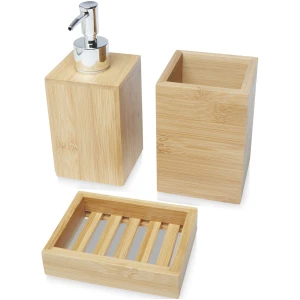 Eco Gifts Hedon 3-piece bamboo bathroom set
