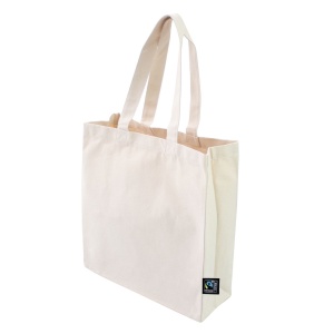 Cotton Fairtrade cotton shopping bag Lisa 390 g/m2