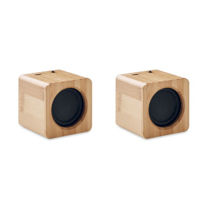 Eco Gifts Set of Bamboo wireless speaker