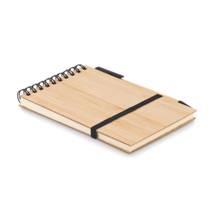 Eco Gifts A6 bamboo notepad set