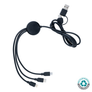 Chargers & Cables RCS recycled TPE and recycled plastic 6-in-1 cable