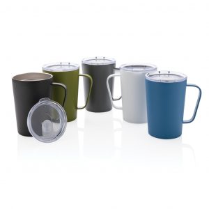 Mugs and Tumblers RCS Recycled stainless steel modern vacuum mug with lid
