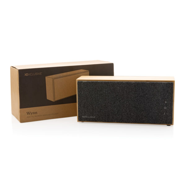 Audio Wynn 20W FSC® bamboo wireless speaker