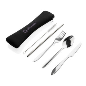 Home & Living & Outdoor 4 PCS stainless steel re-usable cutlery set