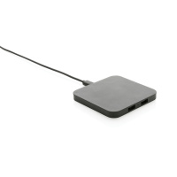 Eco Gifts RCS recycled plastic 10W Wireless charger with USB Ports
