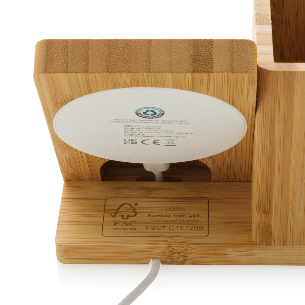 Eco Gifts Calgary FSC® bamboo 10W wireless charger
