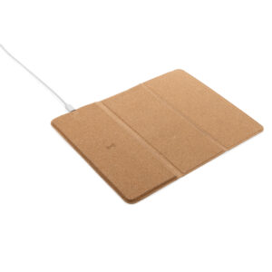Eco Gifts FSC® 10W wireless charging cork mousepad and stand