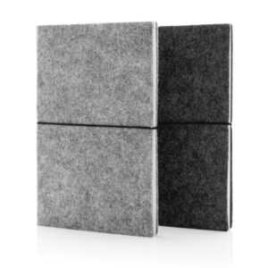 Eco Gifts GRS certified recycled felt A5 softcover notebook