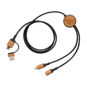 Chargers & Cables Ohio RCS certified recycled plastic 6-in-1 cable