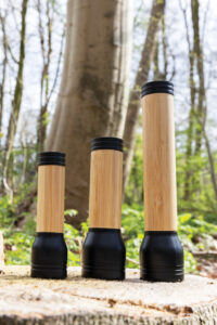 Eco Gifts Lucid 1W RCS certified recycled plastic & bamboo torch