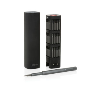 Eco Gifts Gear X RCS recycled aluminum precision screwdriver set 56 pc