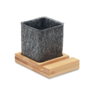 Desktop Accessories OROSTAN RPET felt pen pot phone stand
