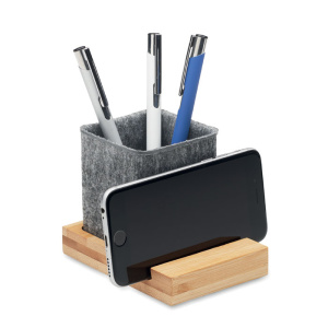 Desktop Accessories OROSTAN RPET felt pen pot phone stand