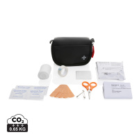 Eco Gifts RCS recycled nubuck PU pouch first aid set mailable