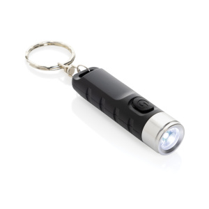 Eco Gifts Globix RCS recycled plastic USB re-chargeable keychain torch