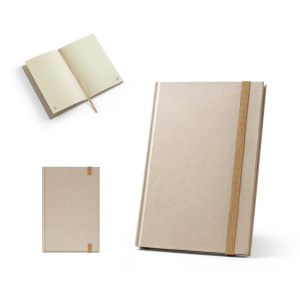 Eco Gifts DICKINSON. A5 hardcover notebook made of sugar cane paper (80% sugar cane) with lined pages