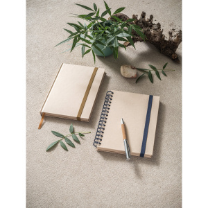Eco Gifts PROUST. A5 notebook with rings, hard cover, made of sugar cane paper (80% sugar cane) with plain pages