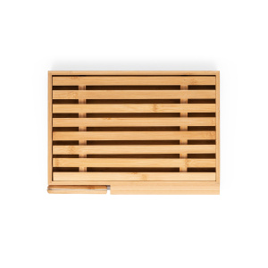 Eco Gifts PASSARD. Bread board in bamboo with stainless steel knife