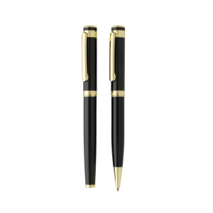 Eco Gifts Swiss Peak Luca RCS recycled brass deluxe pen set