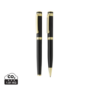 Eco Gifts Swiss Peak Luca RCS recycled brass deluxe pen set