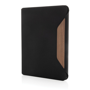 Eco Gifts Teri AWARE™ RPET and walnut A4 portfolio