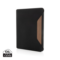 Eco Gifts Teri AWARE™ RPET and walnut A4 portfolio