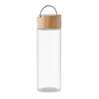 Bottles Glass bottle 500ml, bamboo lid
