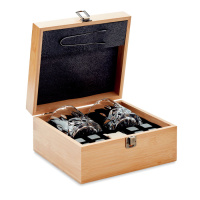 Eco Gifts Whisky set in bamboo box