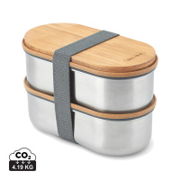 Kitchen Accessories Black+Blum Stainless Steel Double Bento Box