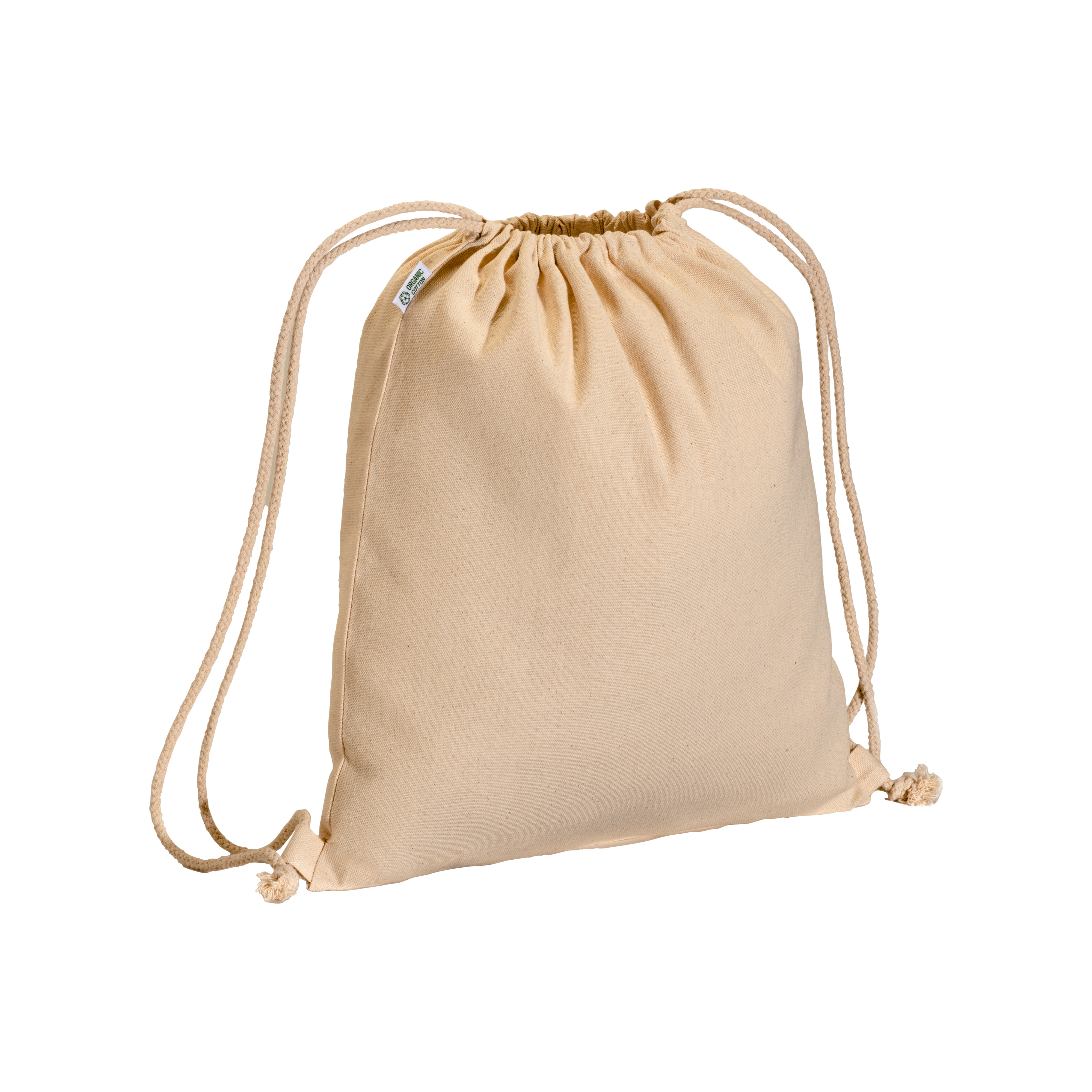 Eco Gifts 220 g/m2 Organic cotton backpack, with drawstring closure