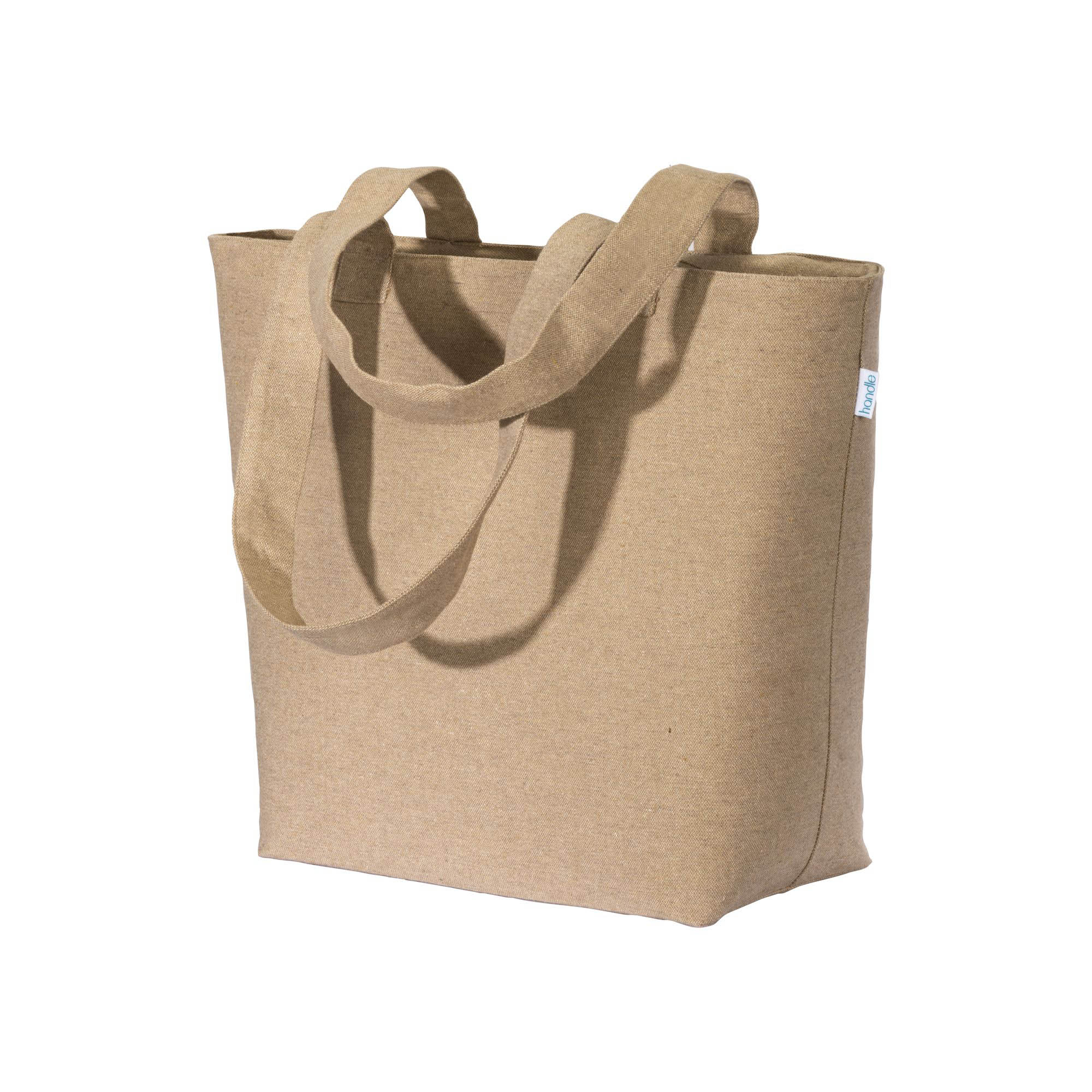 Eco Gifts 280 g/m2 recycled cotton shopper with gusset