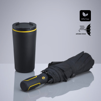 Colorissimo Travel Set: thermal mug 370 ml & automatic umbrella