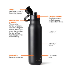 Bottles Nordic Drift Trail RCS Single Wall Water Bottle 750ml