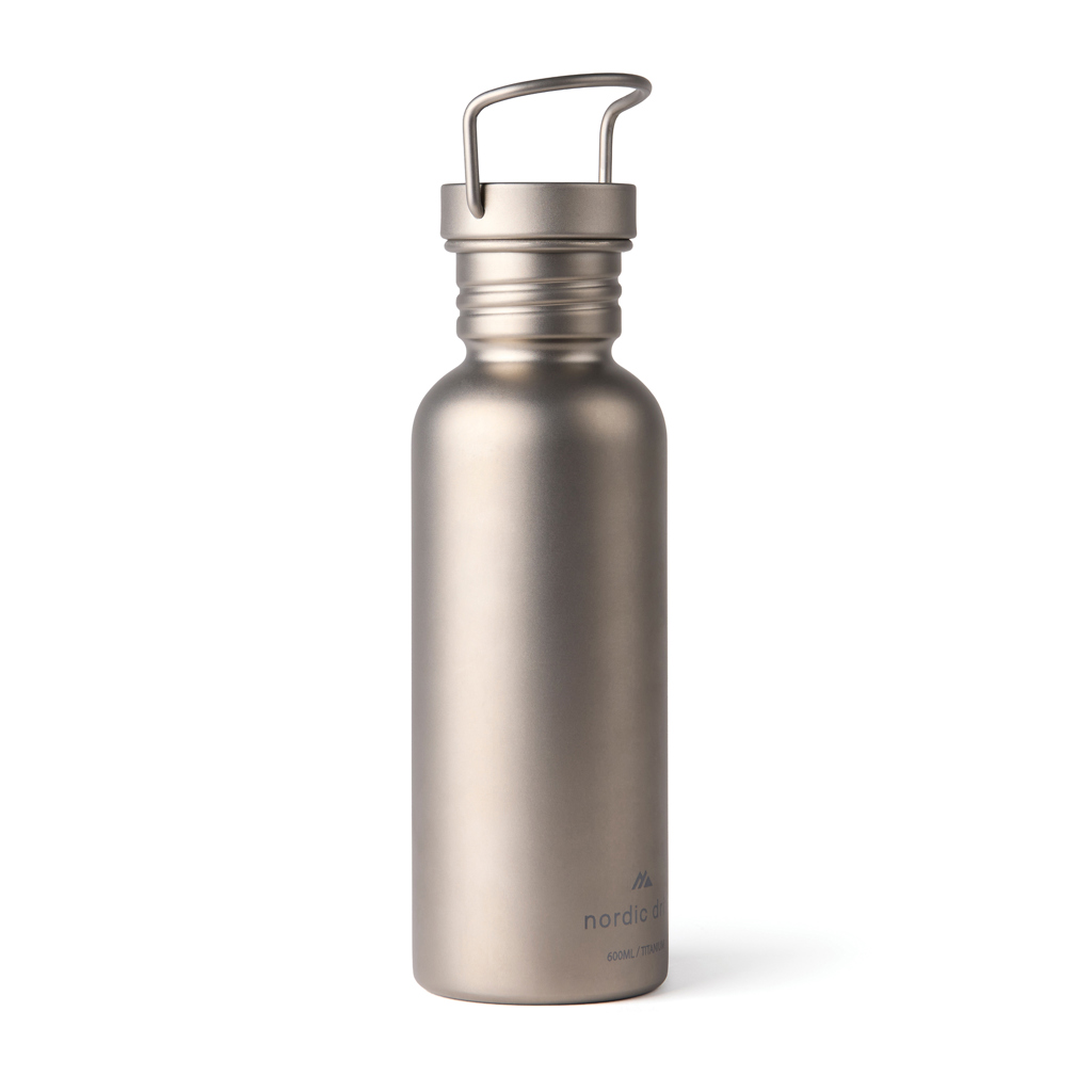 Nordic Drift Trail Ultra Light Titanium 600ml Water Bottle Bottles Nordic Drift Trail Ultra Light Titanium 600ml Water Bottle