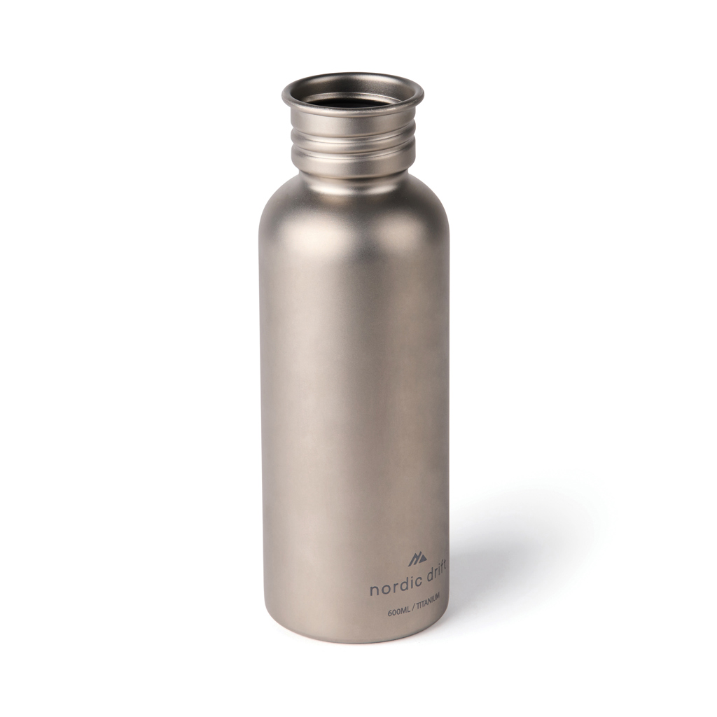 Nordic Drift Trail Ultra Light Titanium 600ml Water Bottle Bottles Nordic Drift Trail Ultra Light Titanium 600ml Water Bottle