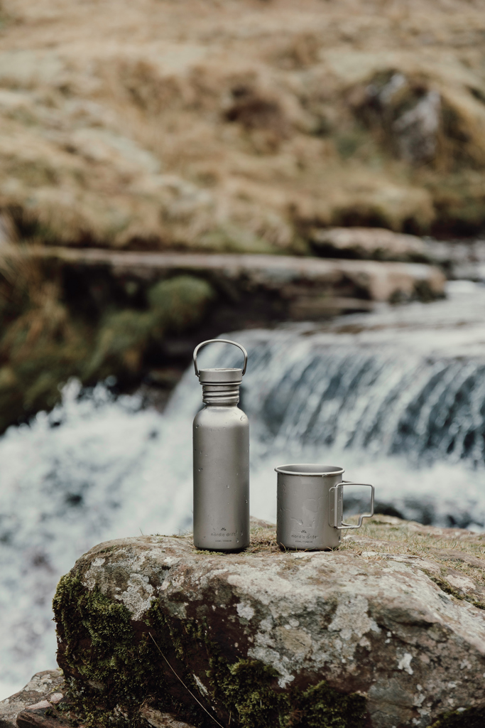 Nordic Drift Trail Ultra Light Titanium 600ml Water Bottle Bottles Nordic Drift Trail Ultra Light Titanium 600ml Water Bottle