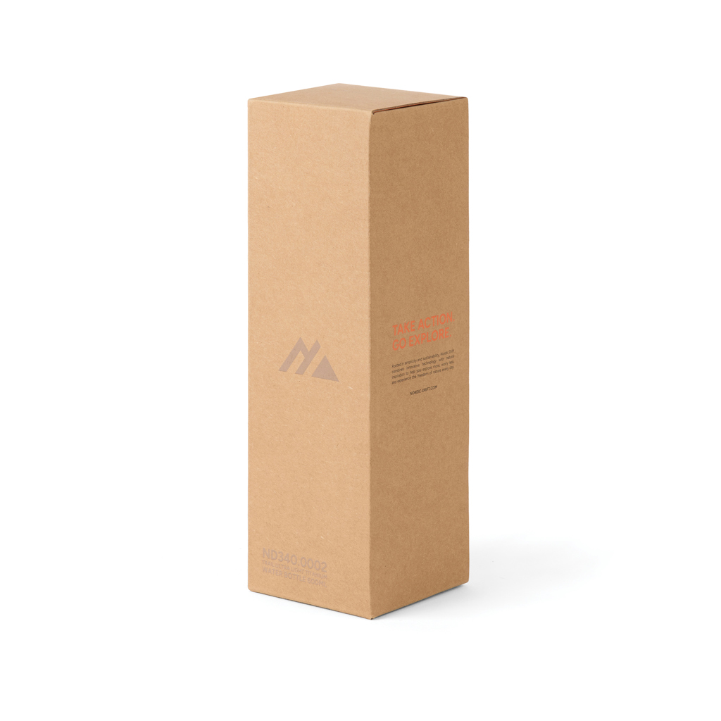 Nordic Drift Trail Ultra Light Titanium 600ml Water Bottle Bottles Nordic Drift Trail Ultra Light Titanium 600ml Water Bottle