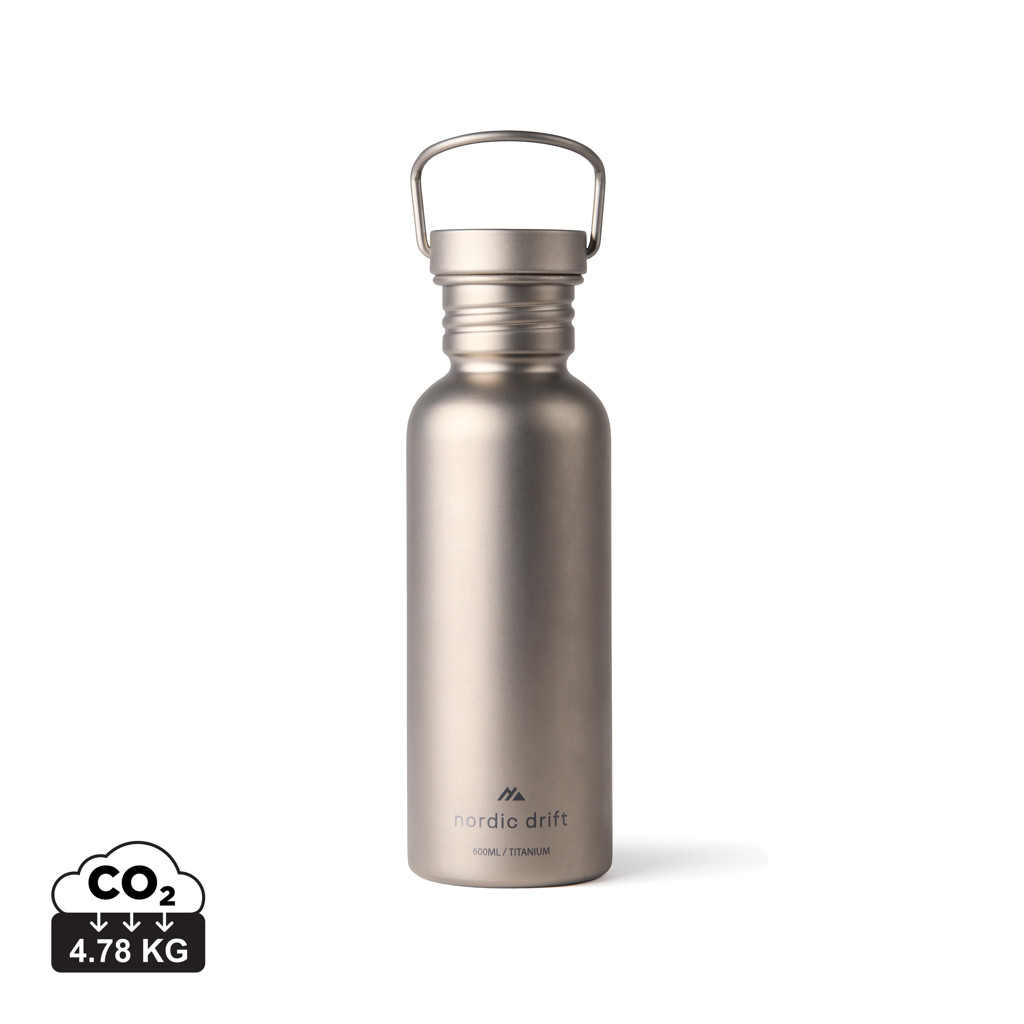 Nordic Drift Trail Ultra Light Titanium 600ml Water Bottle Bottles Nordic Drift Trail Ultra Light Titanium 600ml Water Bottle