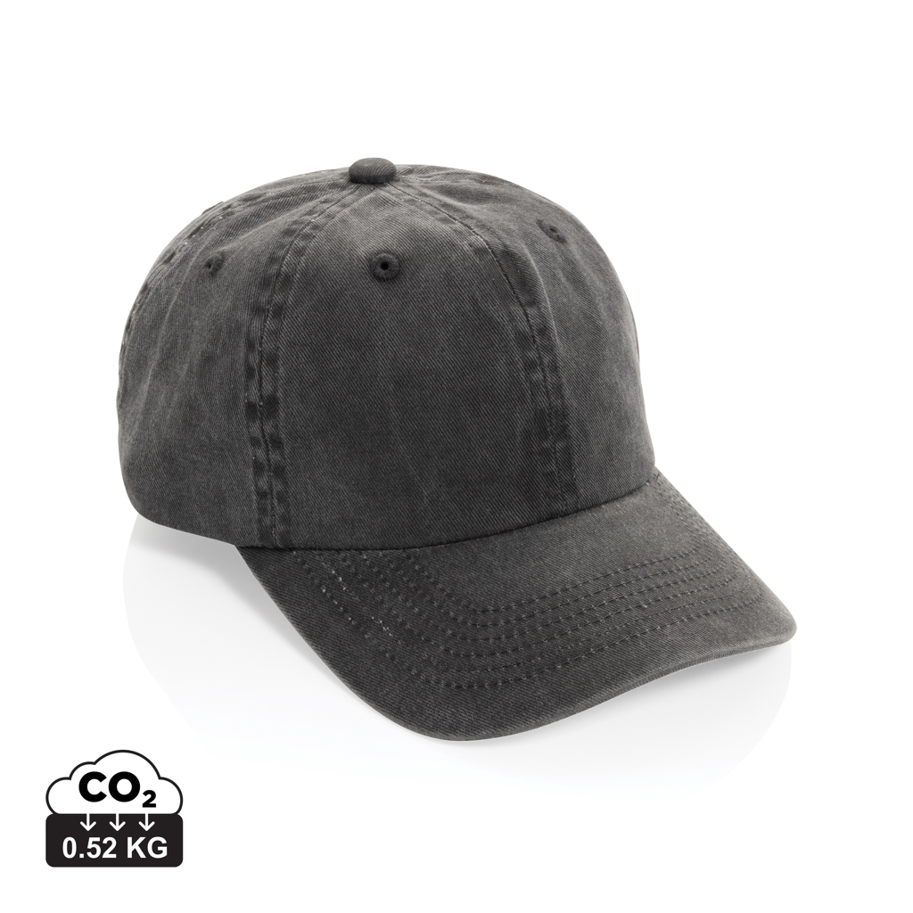 BEAU AWARE™ Washed 6 panel 270gsm cotton twill cap Eco Gifts BEAU AWARE™ Washed 6 panel 270gsm cotton twill cap